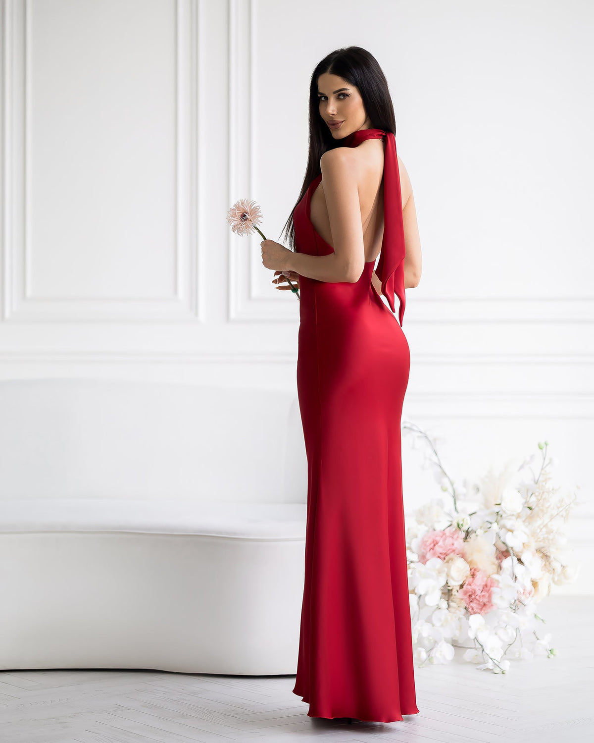 Lunarelle Dress, Kırmızı, fotoğraf 2