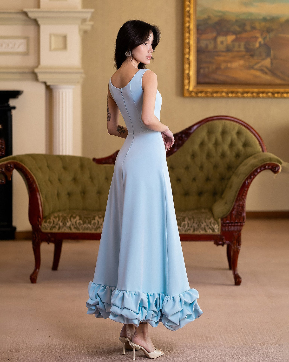 Esmiora Dress, Bebek Mavisi, fotoğraf 2