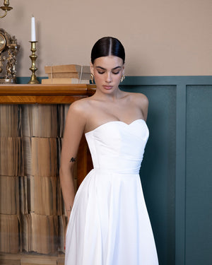 Serena Strapless Midi Dress