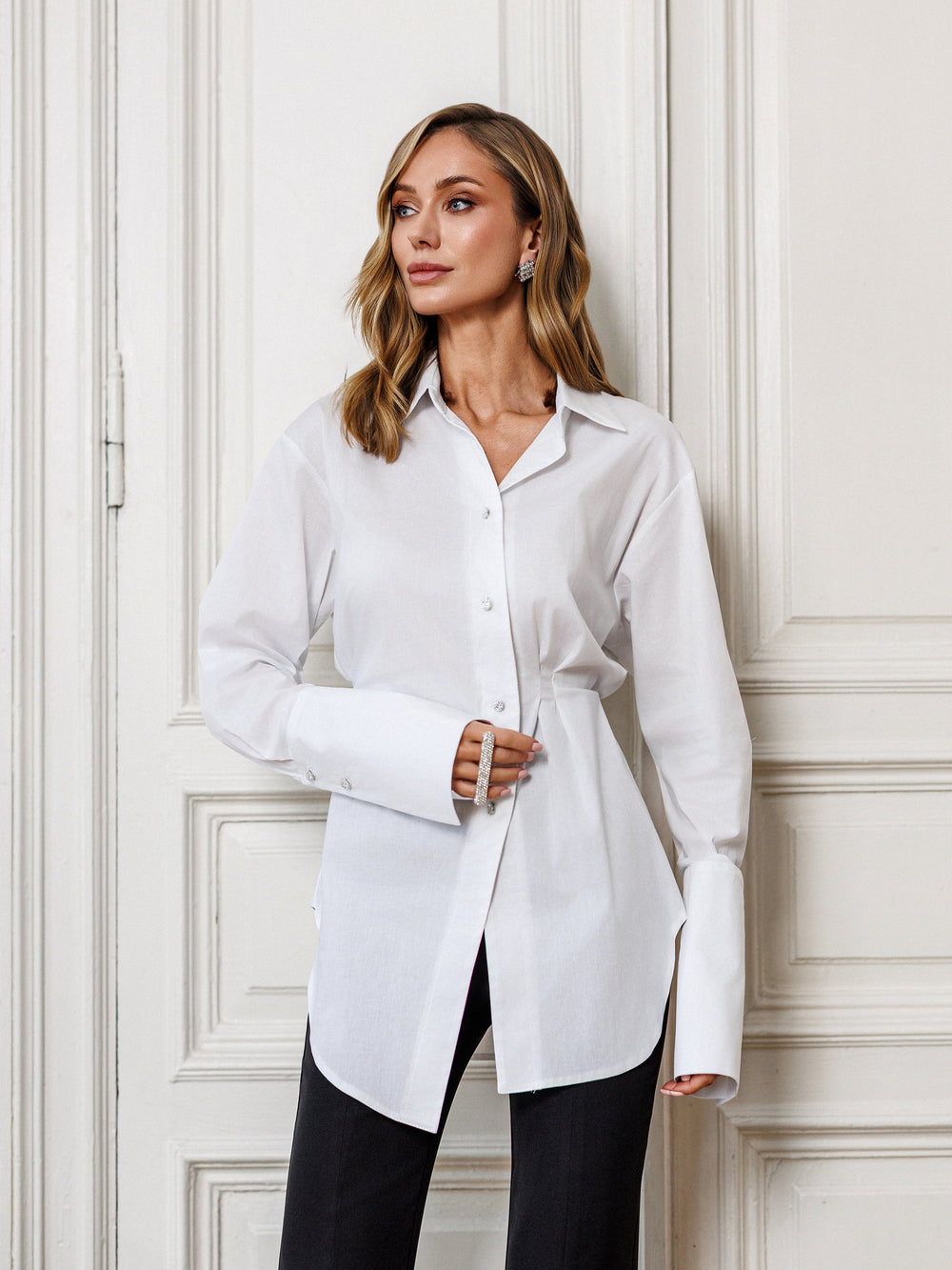 Liorisse Asymmetric Cotton Shirt