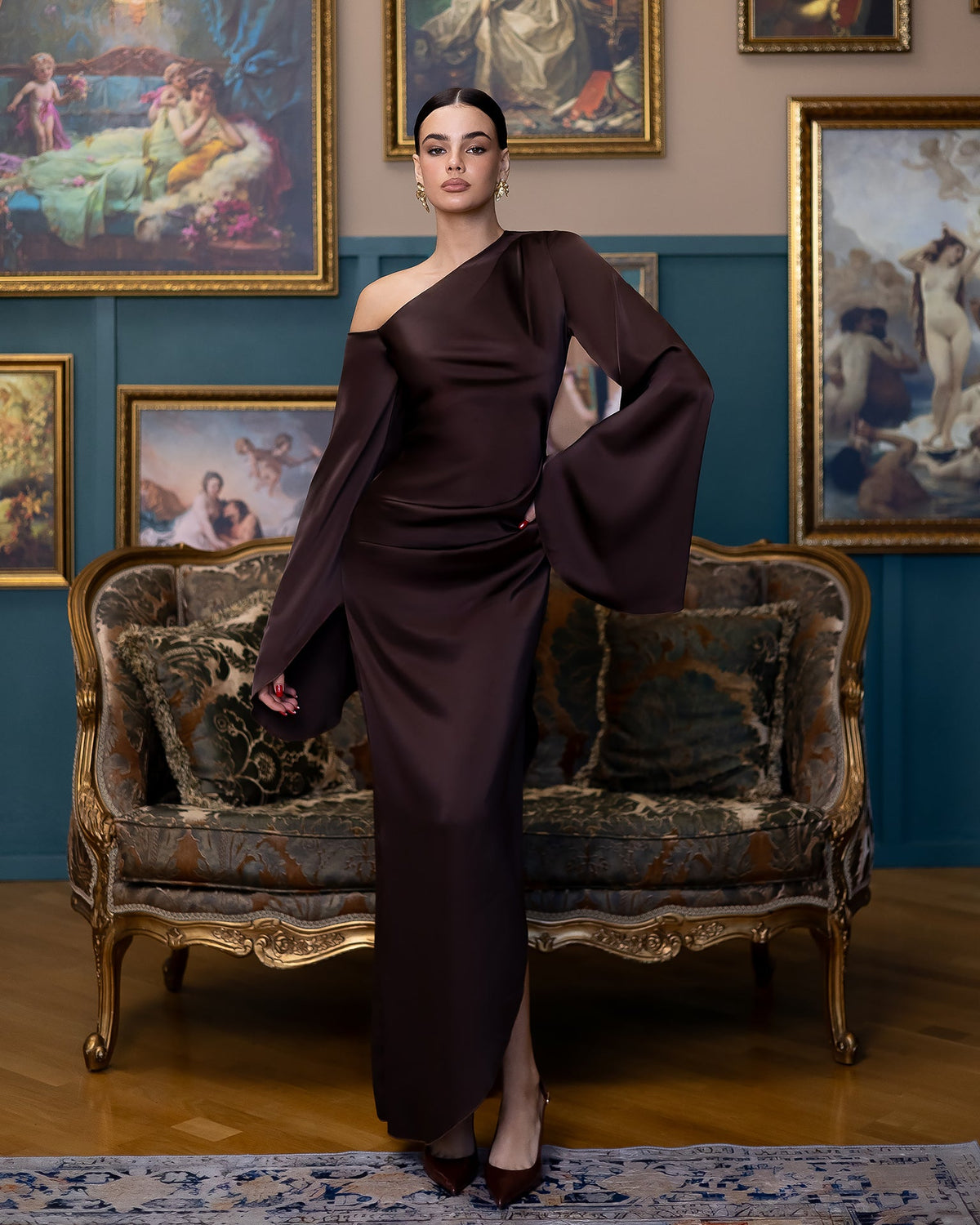 Selaria Dress, Çikolata, fotoğraf 1
