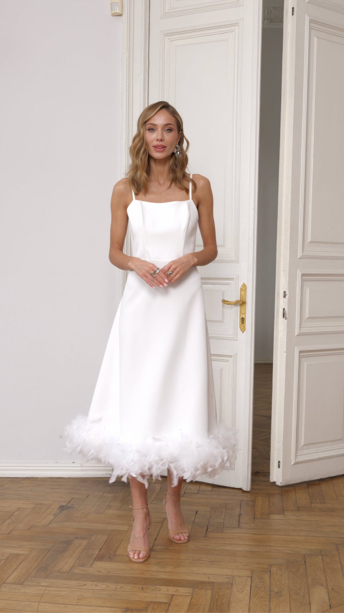 Alverina Dress, Beyaz, fotoğraf 1