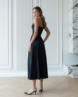 Serena Strapless Midi Dress — Ellitáne, görsel 9