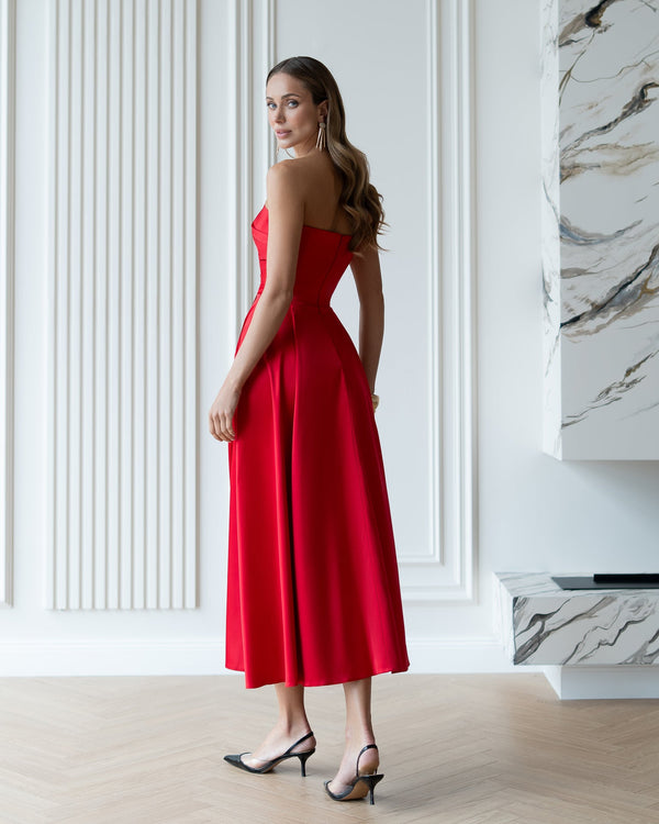 Serena Strapless Midi Dress — Ellitáne, görsel 12