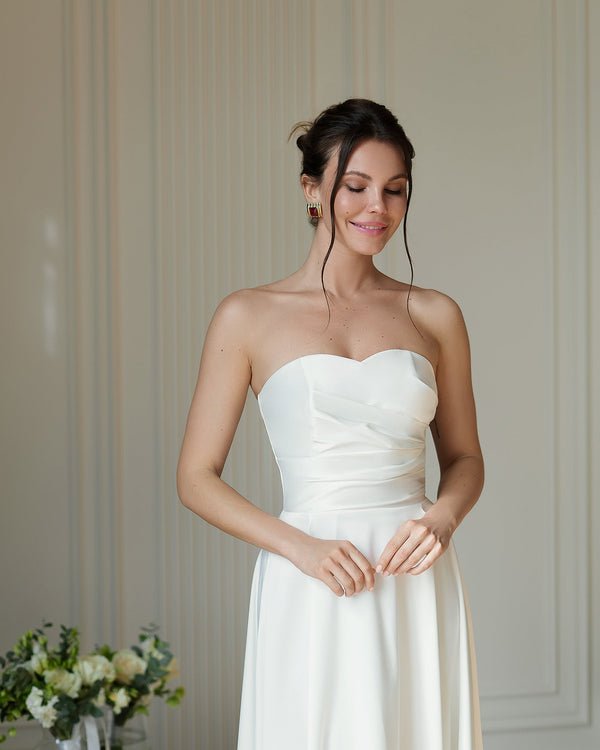 Serena Strapless Midi Dress.
