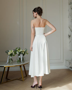 Serena Strapless Midi Dress.