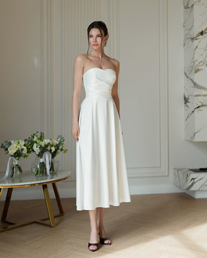 Serena Strapless Midi Dress.
