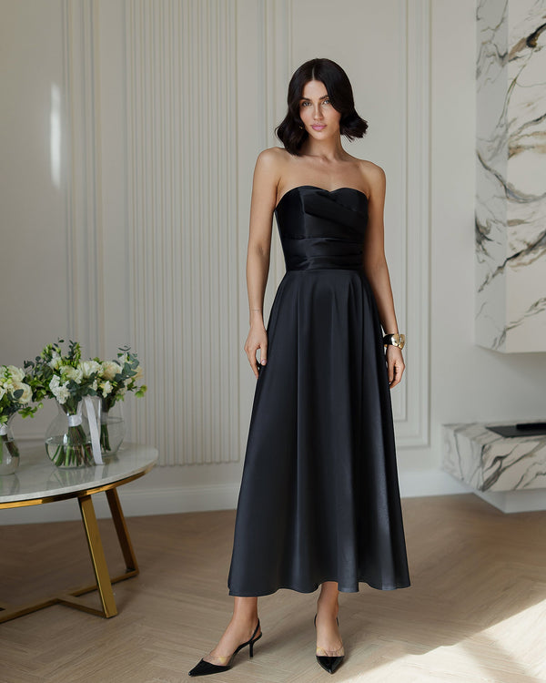 Serena Strapless Midi Dress.