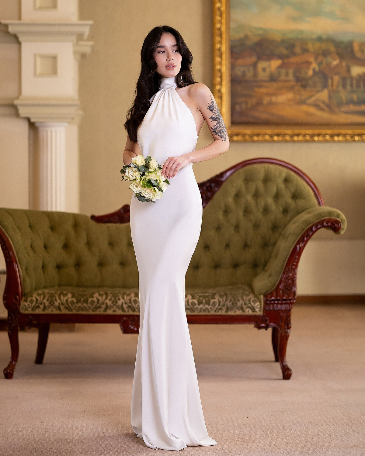 Lunarelle Dress, Beyaz, fotoğraf 1