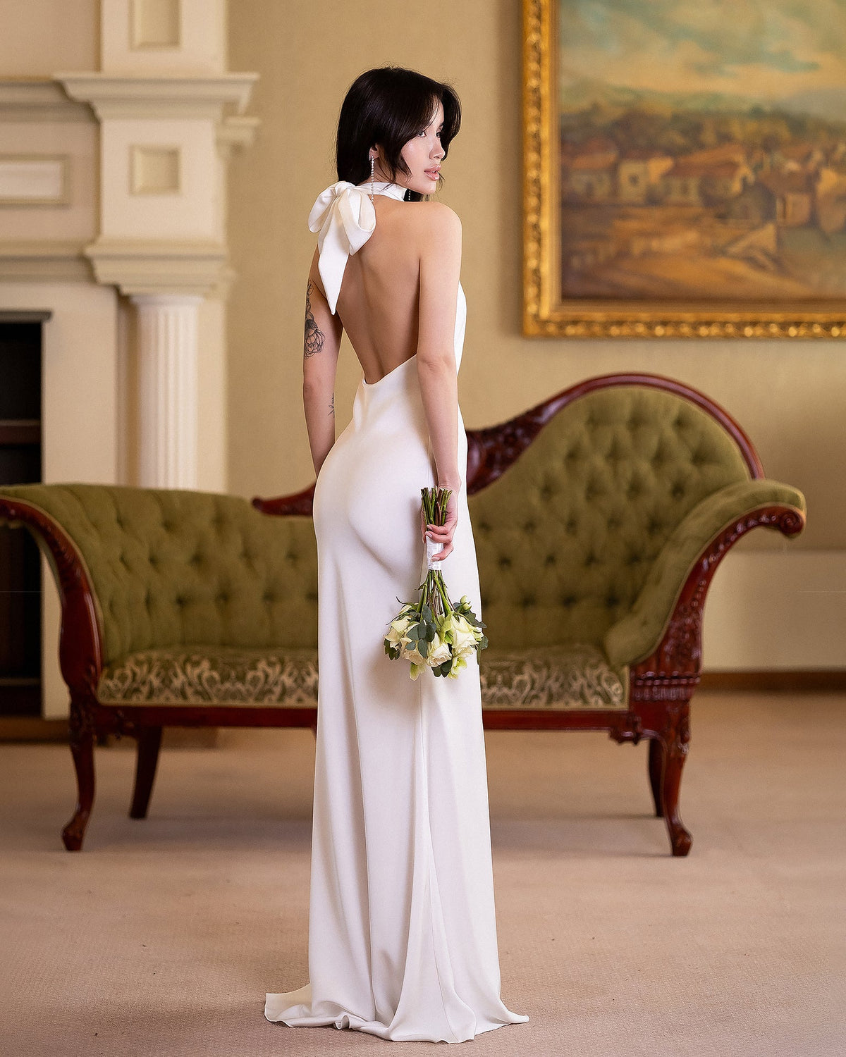 Lunarelle Dress, Beyaz, fotoğraf 2