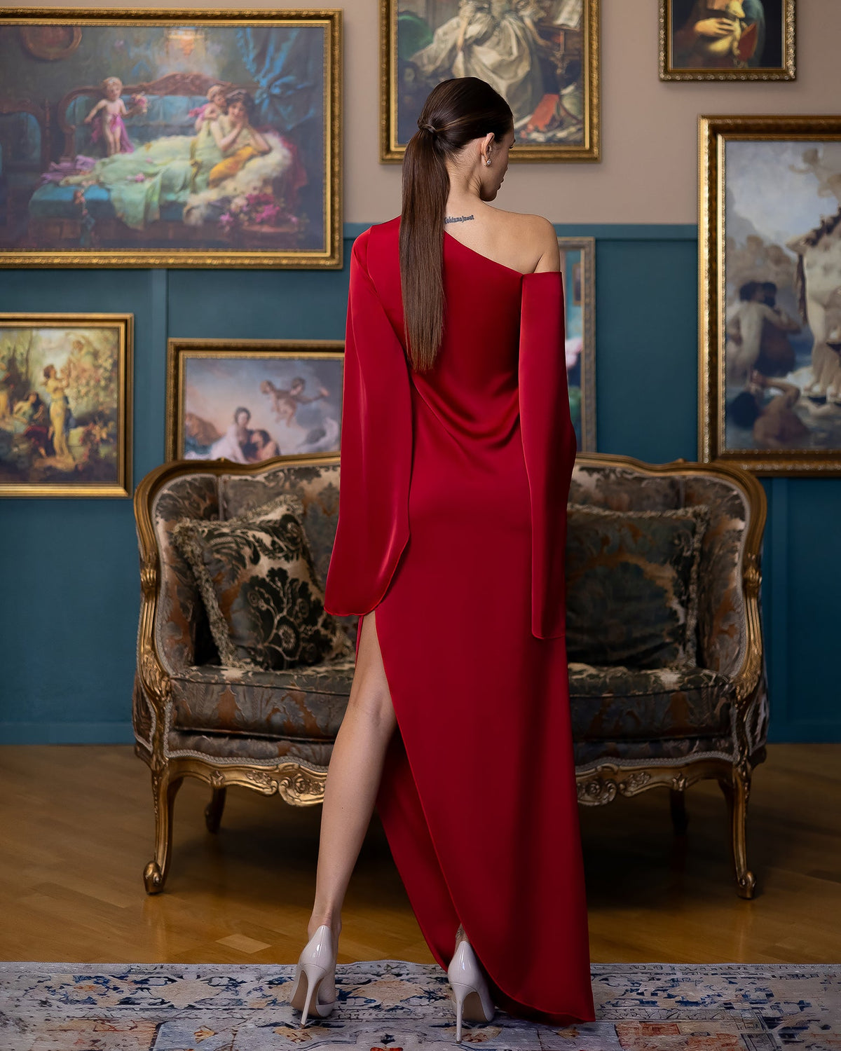 Selaria Dress, Kırmızı, fotoğraf 2