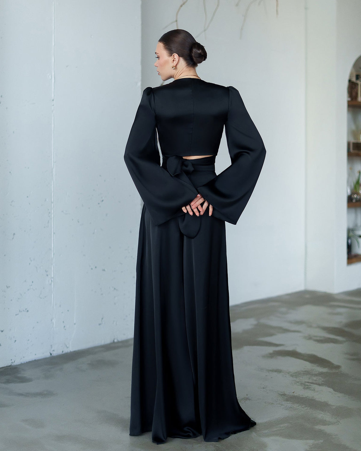 Noir Wrap Set, Siyah, fotoğraf 2