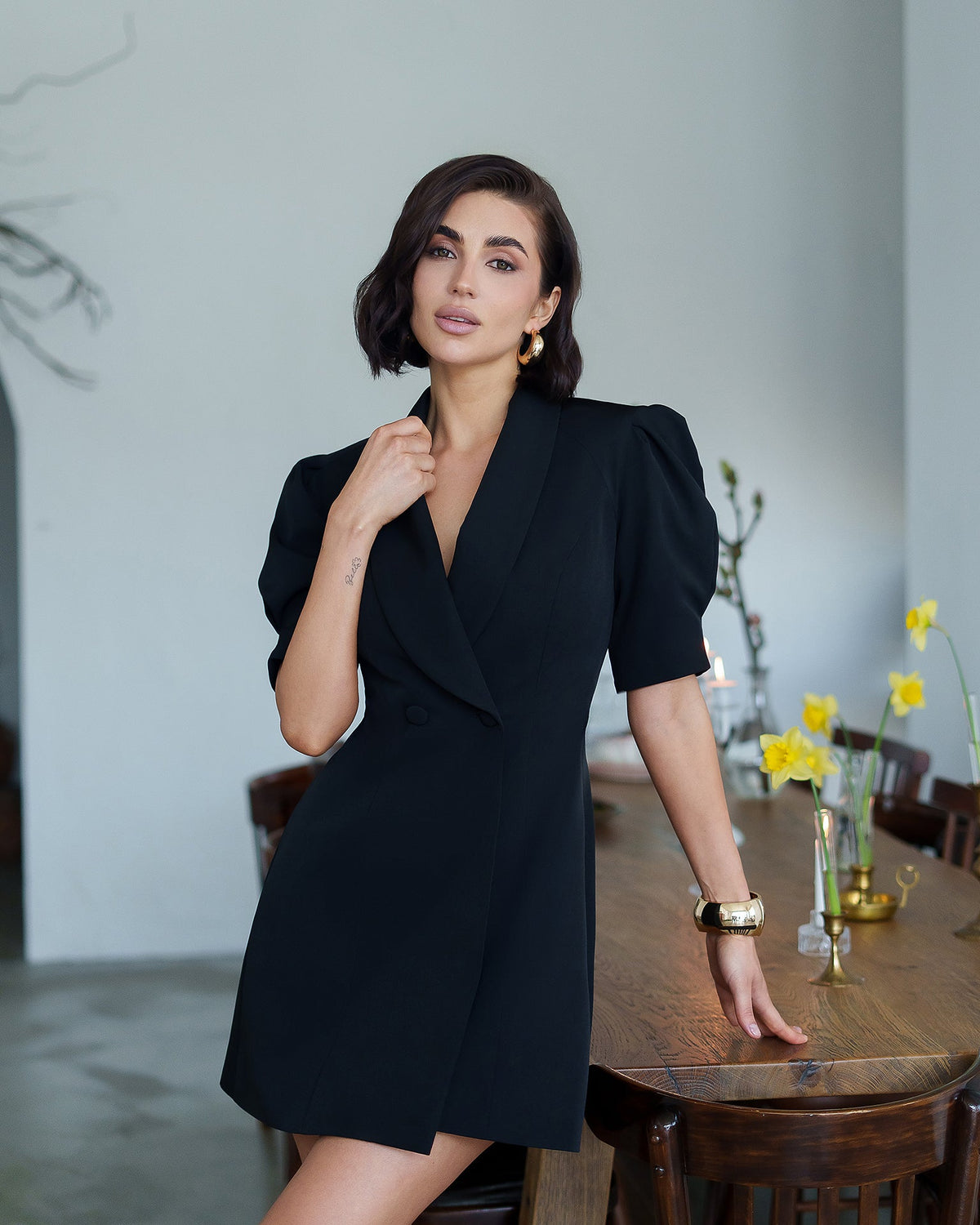 Claire Dress, Siyah, fotoğraf 3