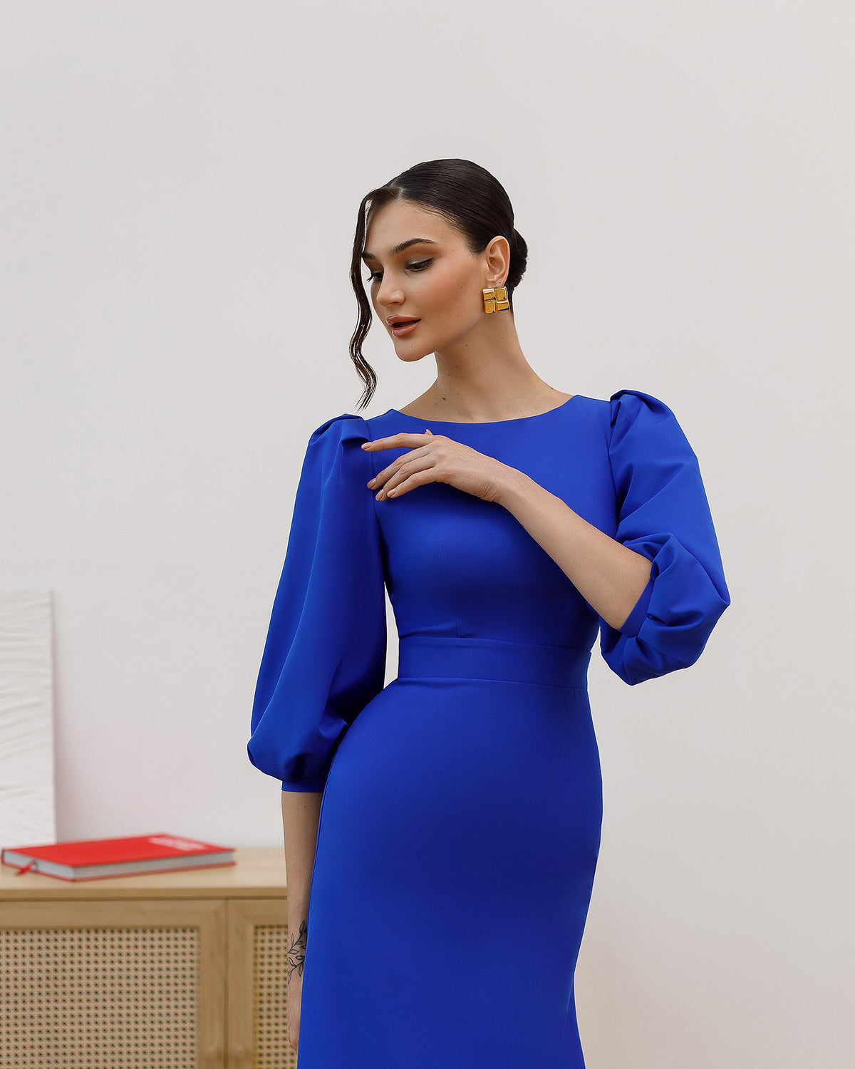 Eloise Dress, Elektrik Mavisi, fotoğraf 3