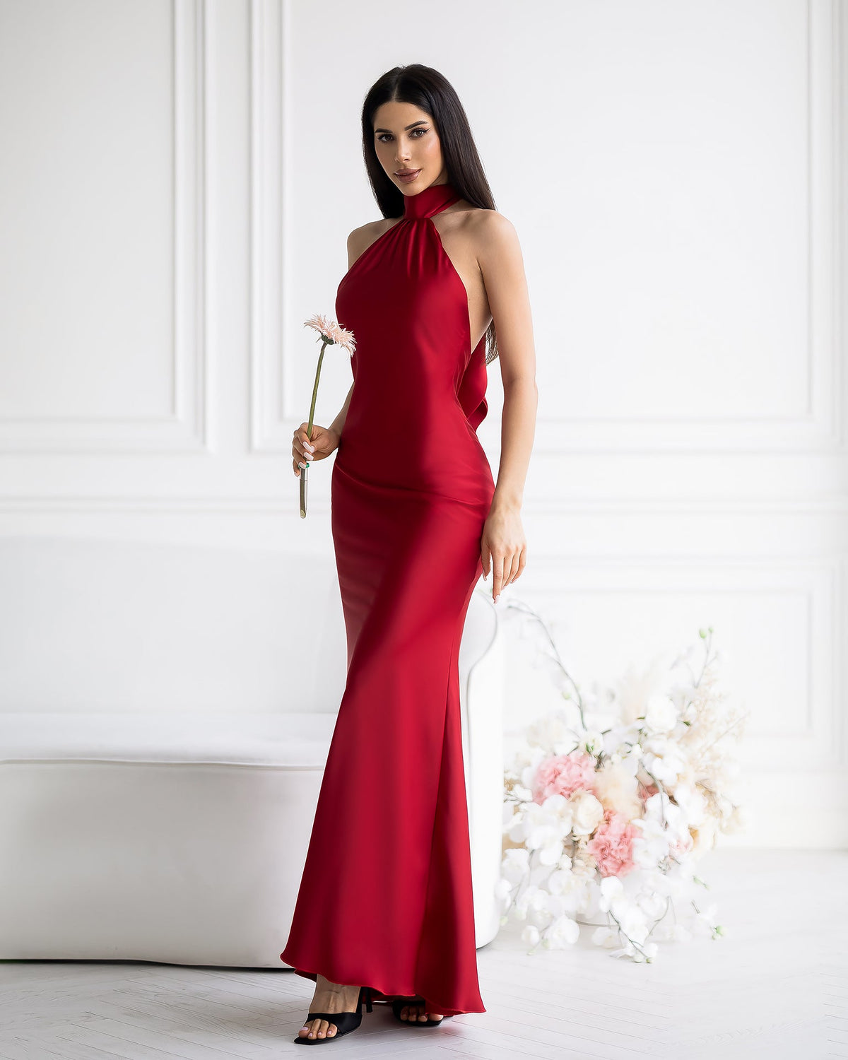 Lunarelle Dress, Kırmızı, fotoğraf 1