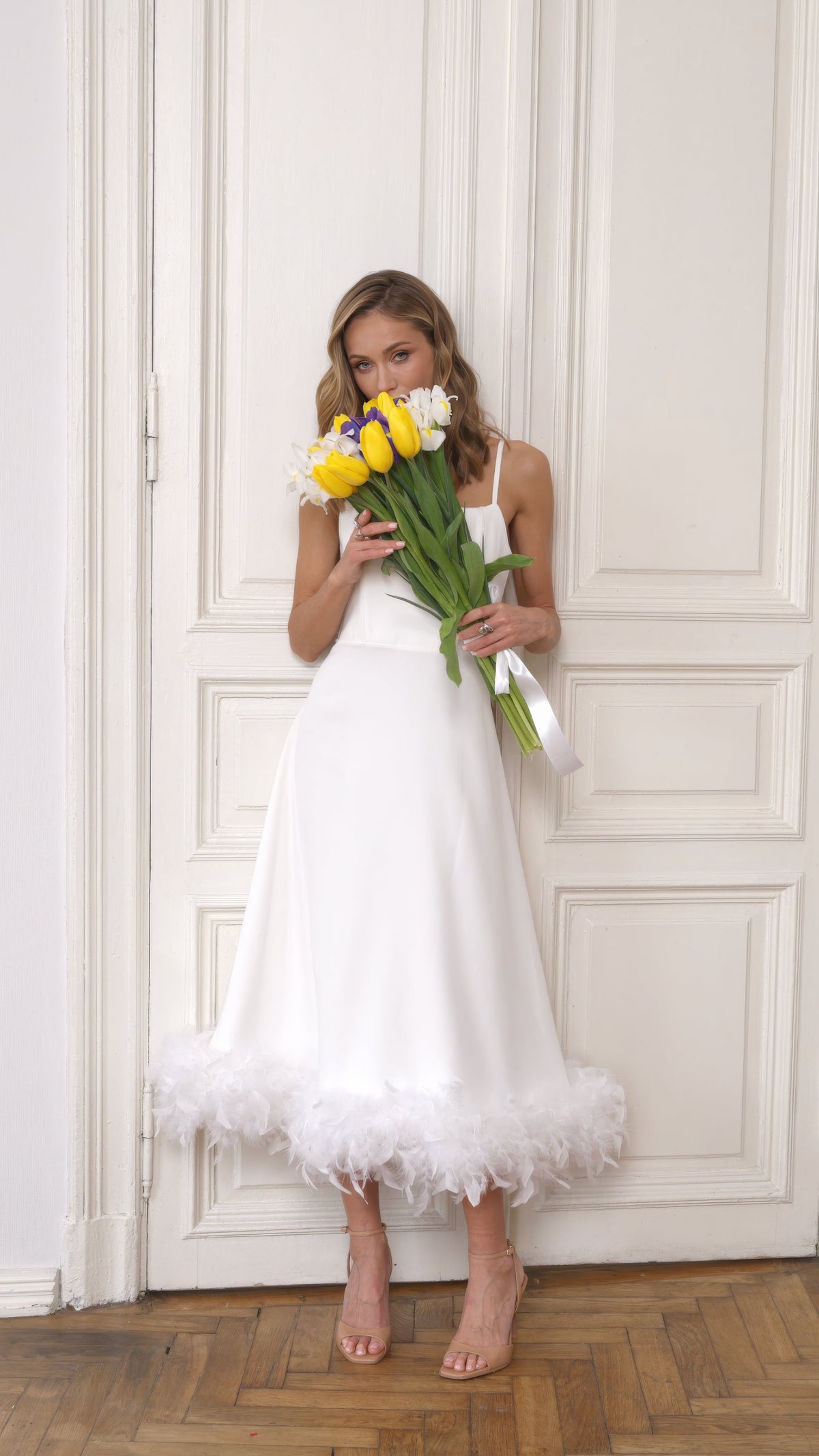 Alverina Dress, Beyaz, fotoğraf 5