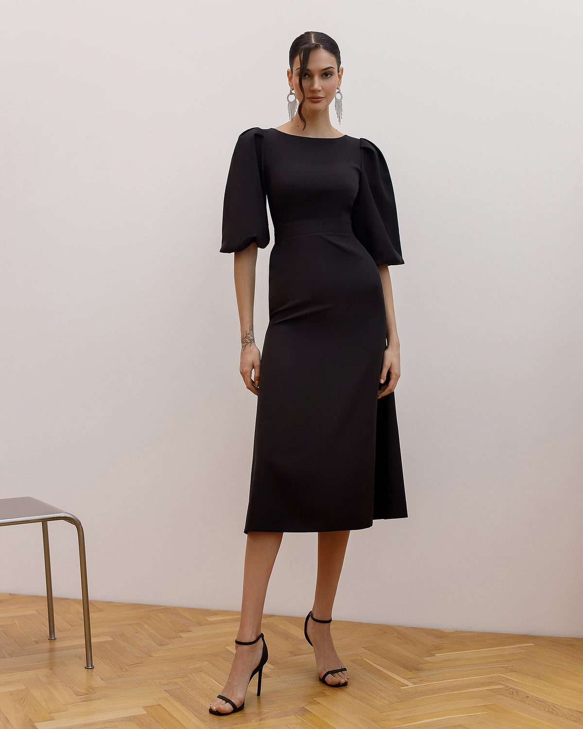 Eloise Dress, Siyah, fotoğraf 1