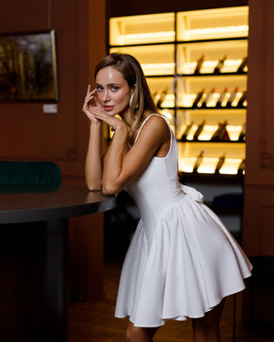 Corsage Bridal Mini Dress — Ellitáne, görsel 2
