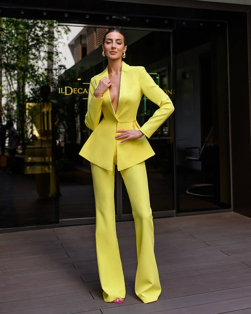 Riviera Peplum Suit — Ellitáne