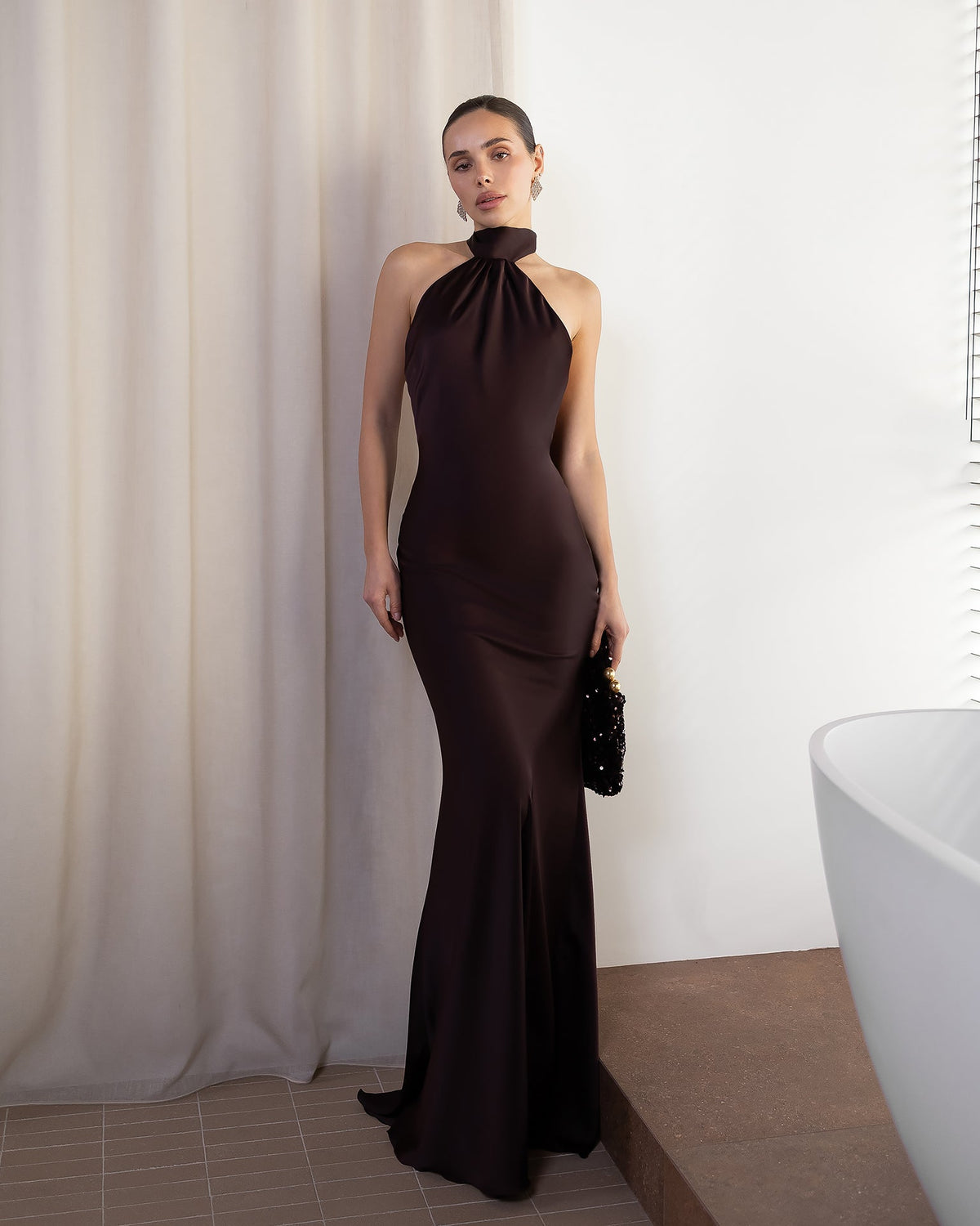 Lunarelle Dress, Çikolata, fotoğraf 1
