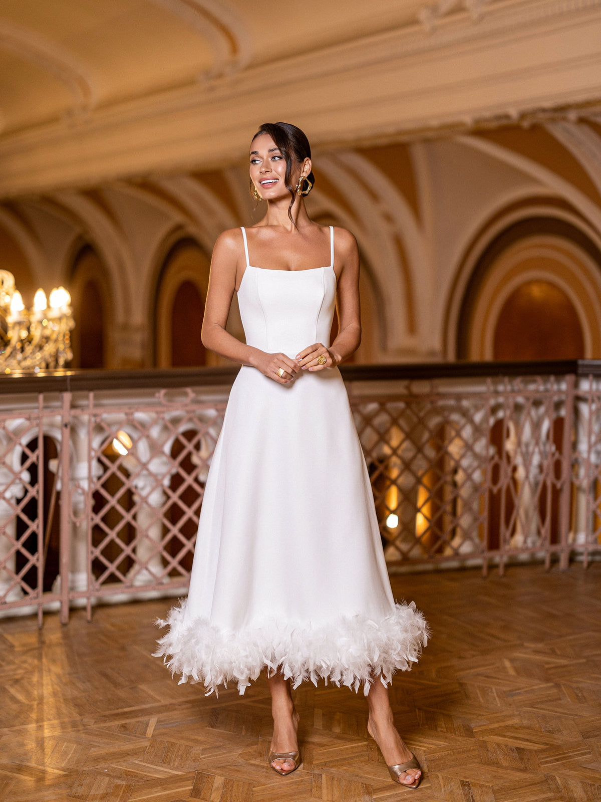 Alverina Dress, Beyaz, fotoğraf 1