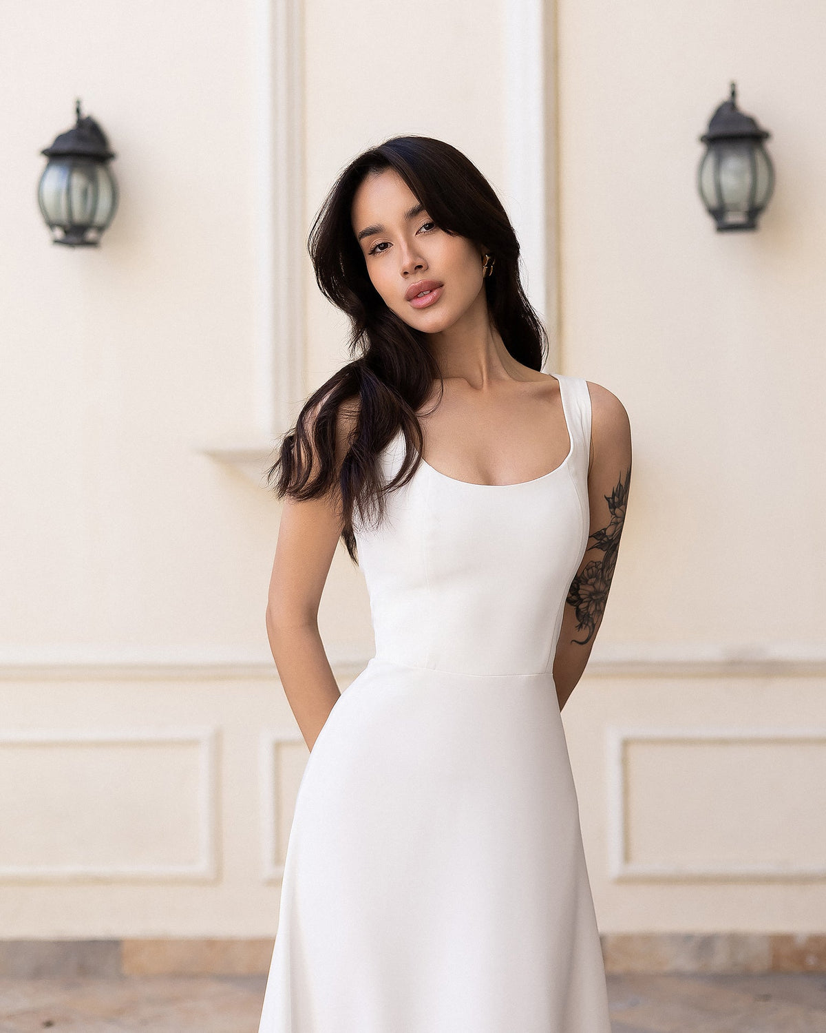 Esmiora Dress, Beyaz, fotoğraf 3