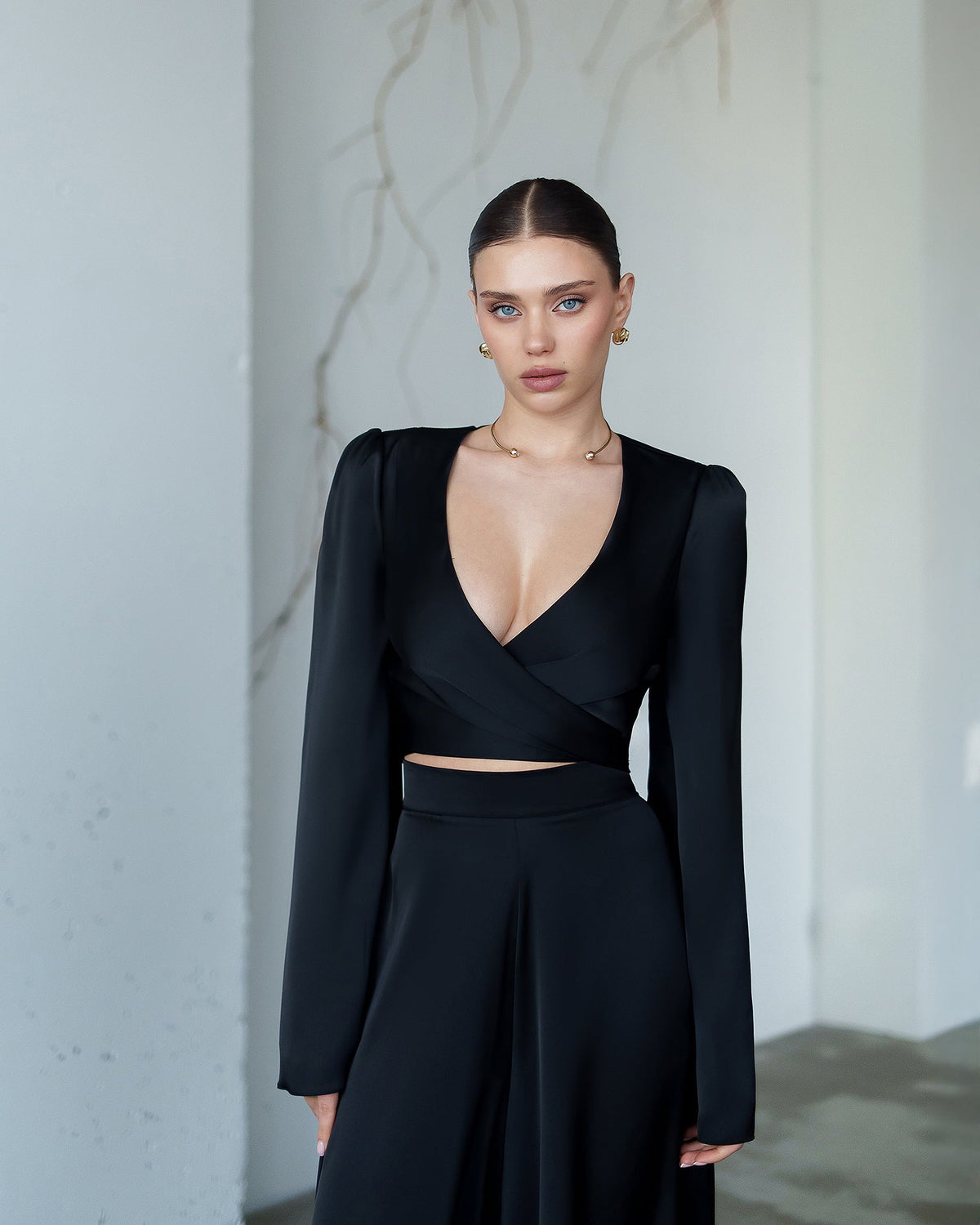 Noir Wrap Set, Siyah, fotoğraf 3