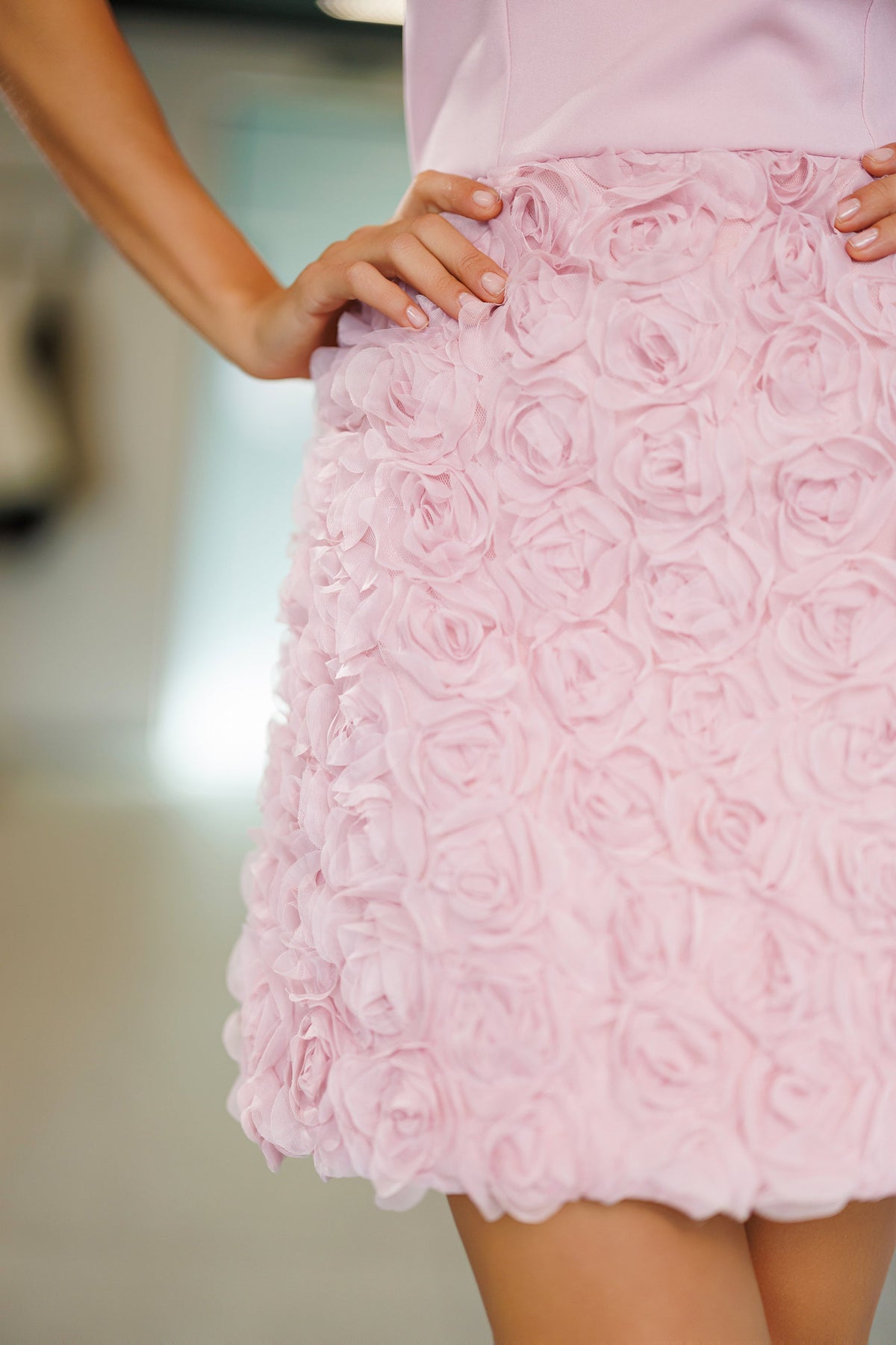 Roselune Elbise, Pudra Pembe, fotoğraf 4