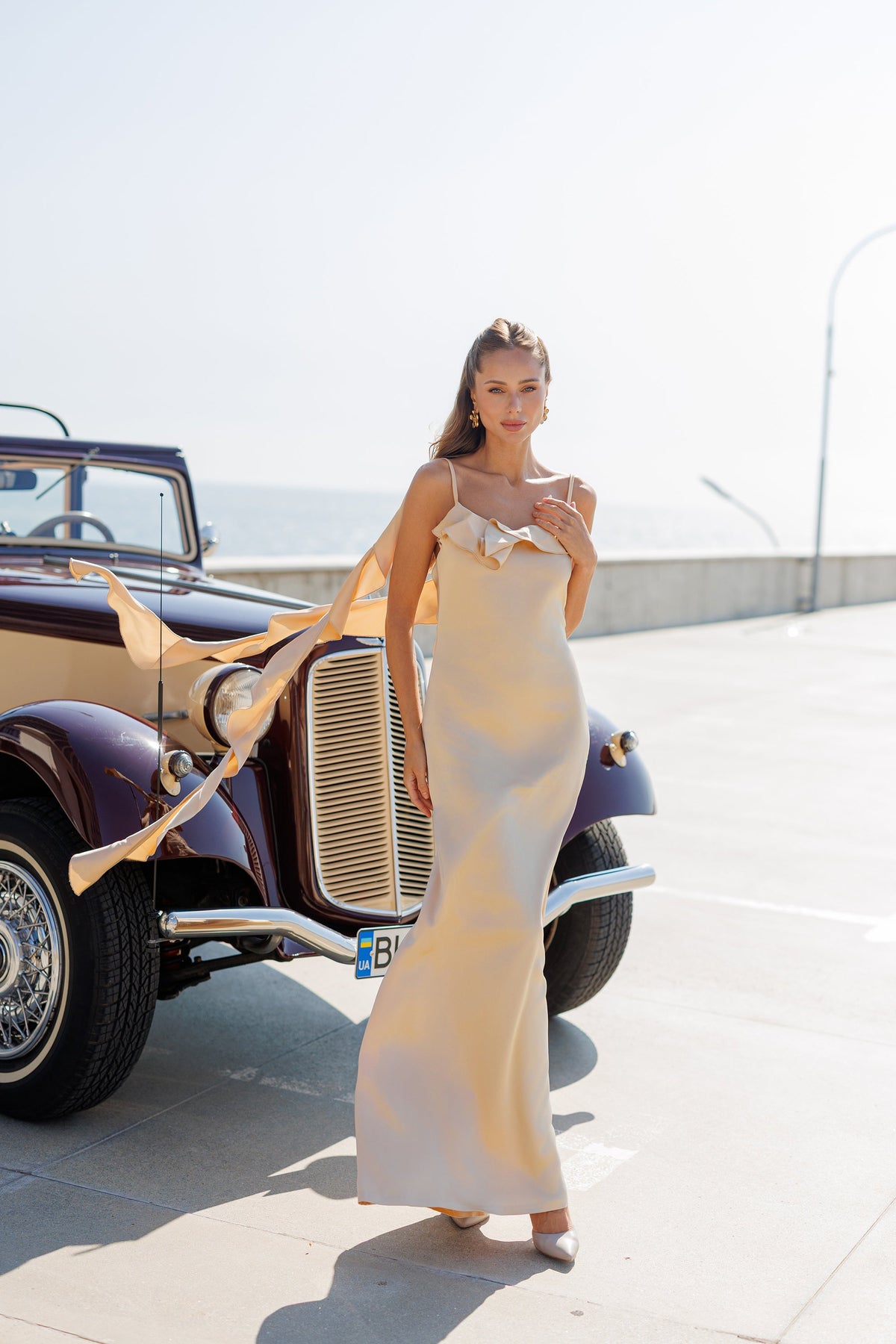 Evelin Dress, Krem, fotoğraf 1
