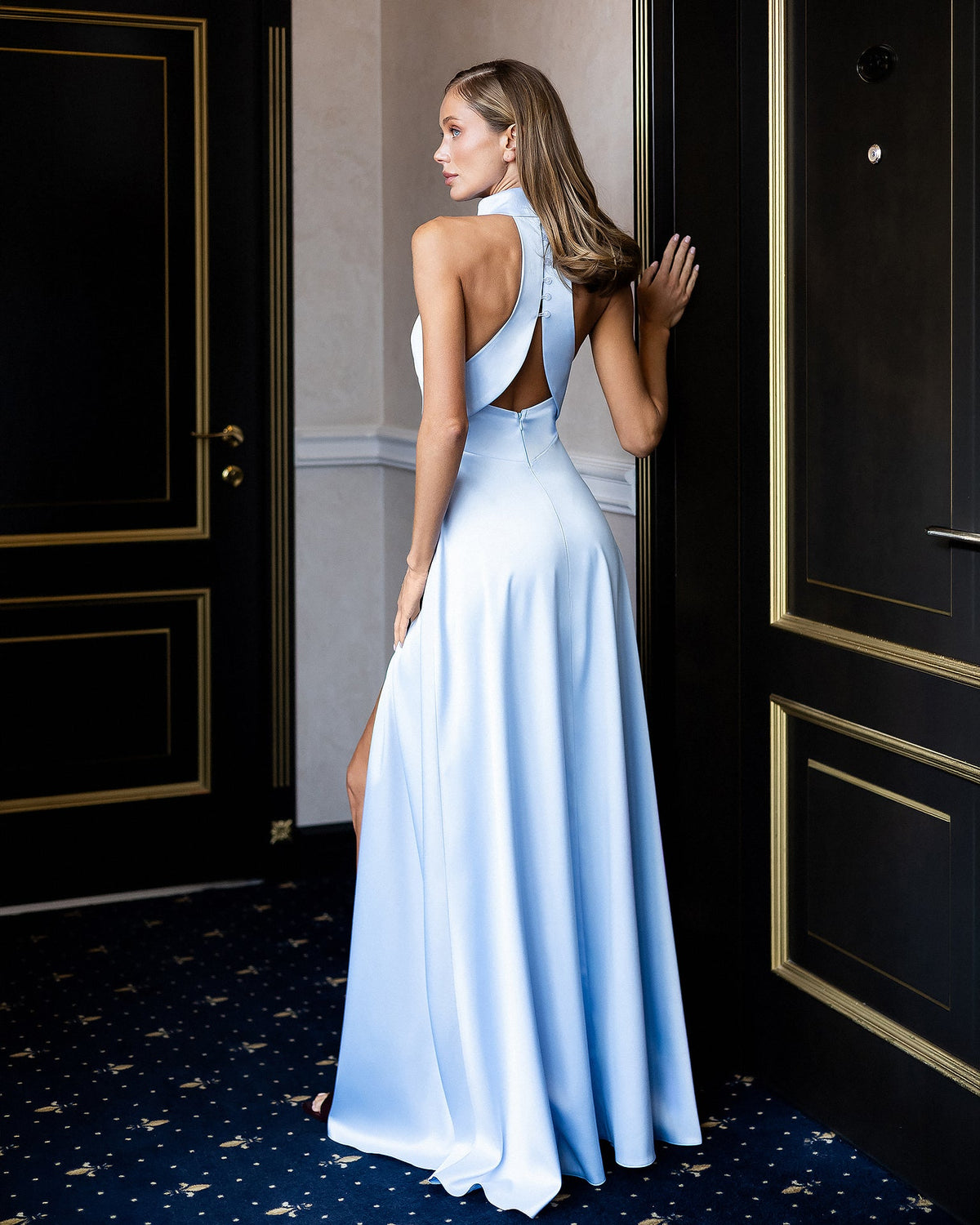 Aurevian Dress, Bebek Mavisi, fotoğraf 2