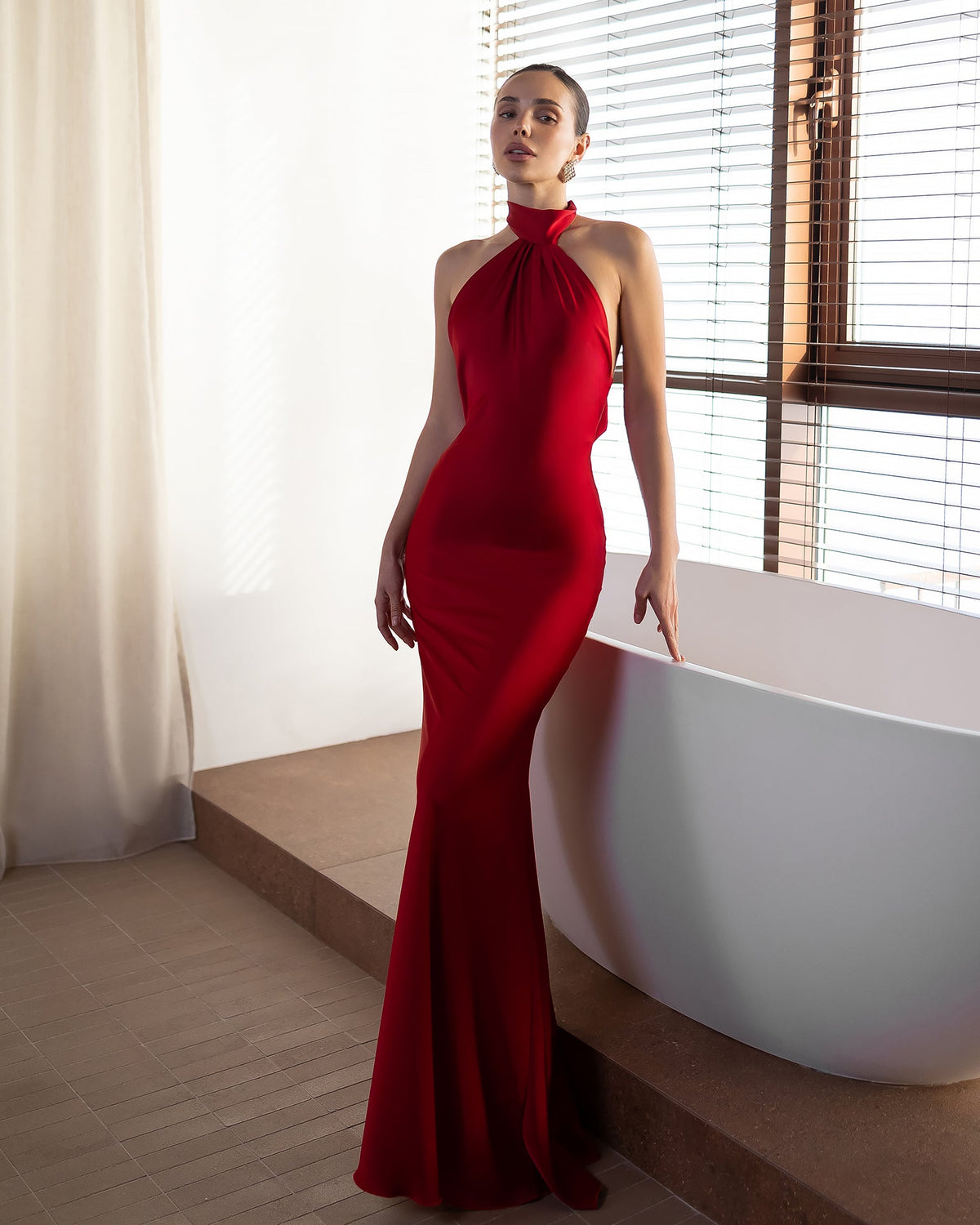 Lunarelle Dress, Kırmızı, fotoğraf 1