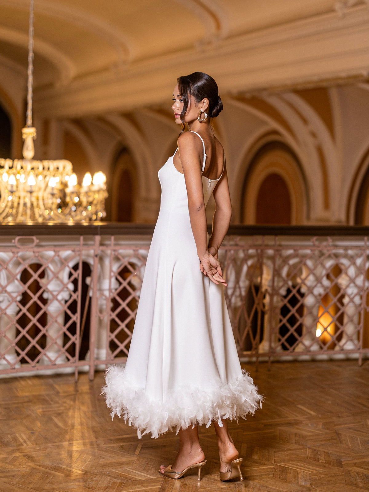 Alverina Dress, Beyaz, fotoğraf 3