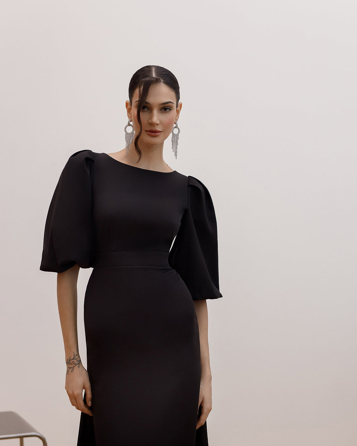 Eloise Dress, Siyah, fotoğraf 3