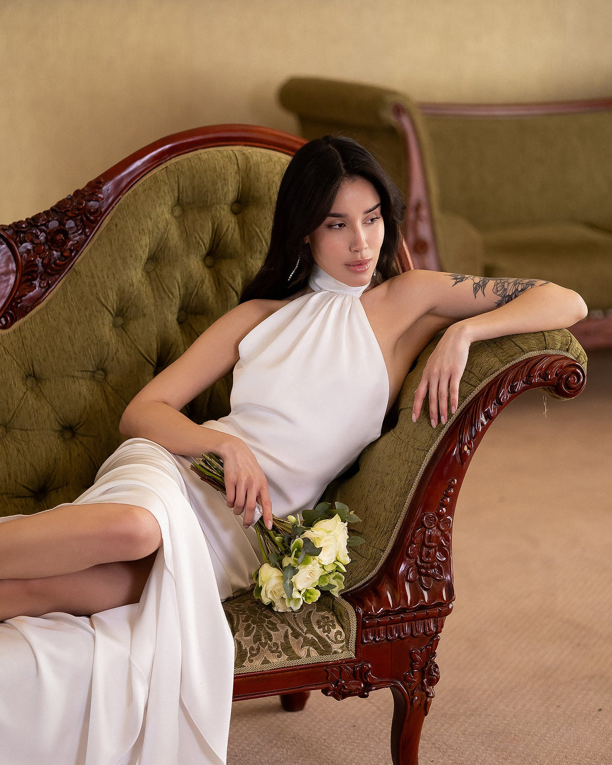 Lunarelle Dress, Beyaz, fotoğraf 3