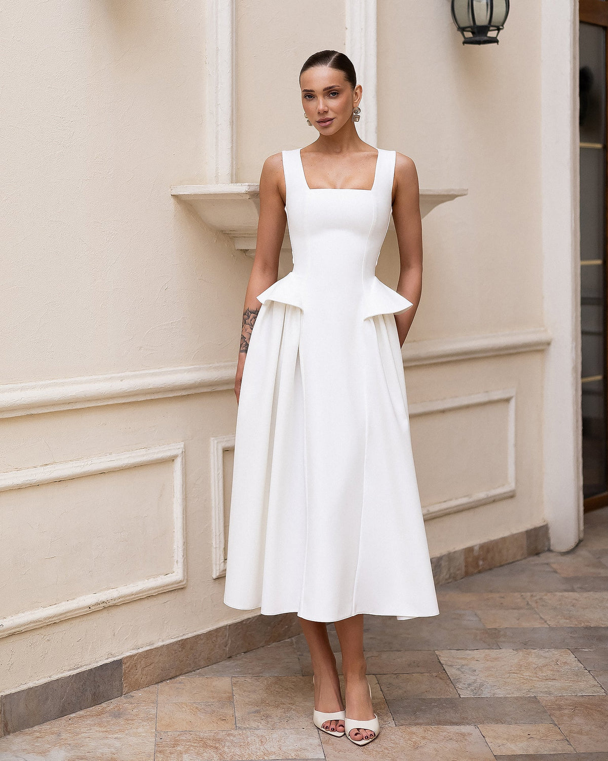 Vionelle Dress, Beyaz, fotoğraf 1
