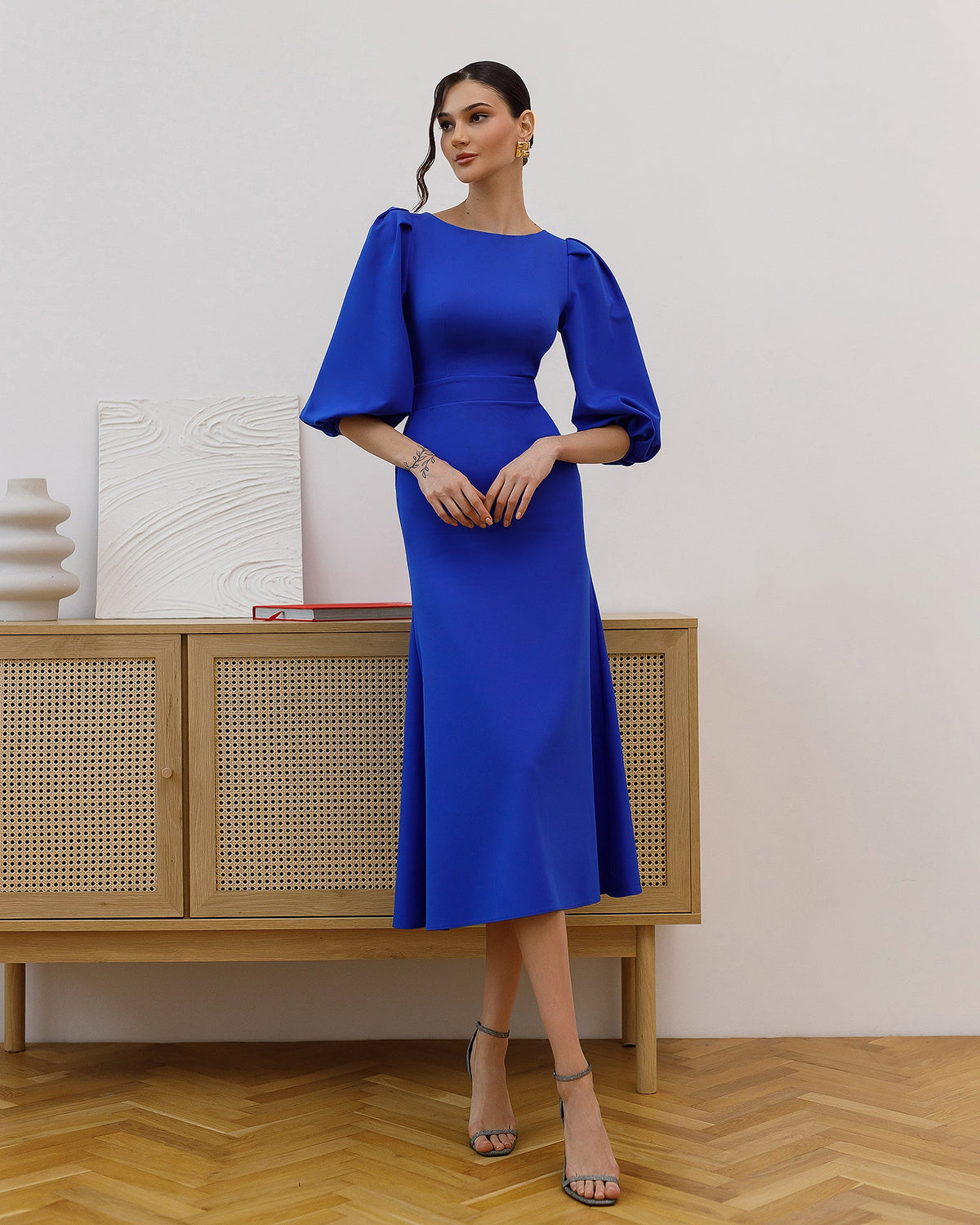 Eloise Dress, Elektrik Mavisi, fotoğraf 1