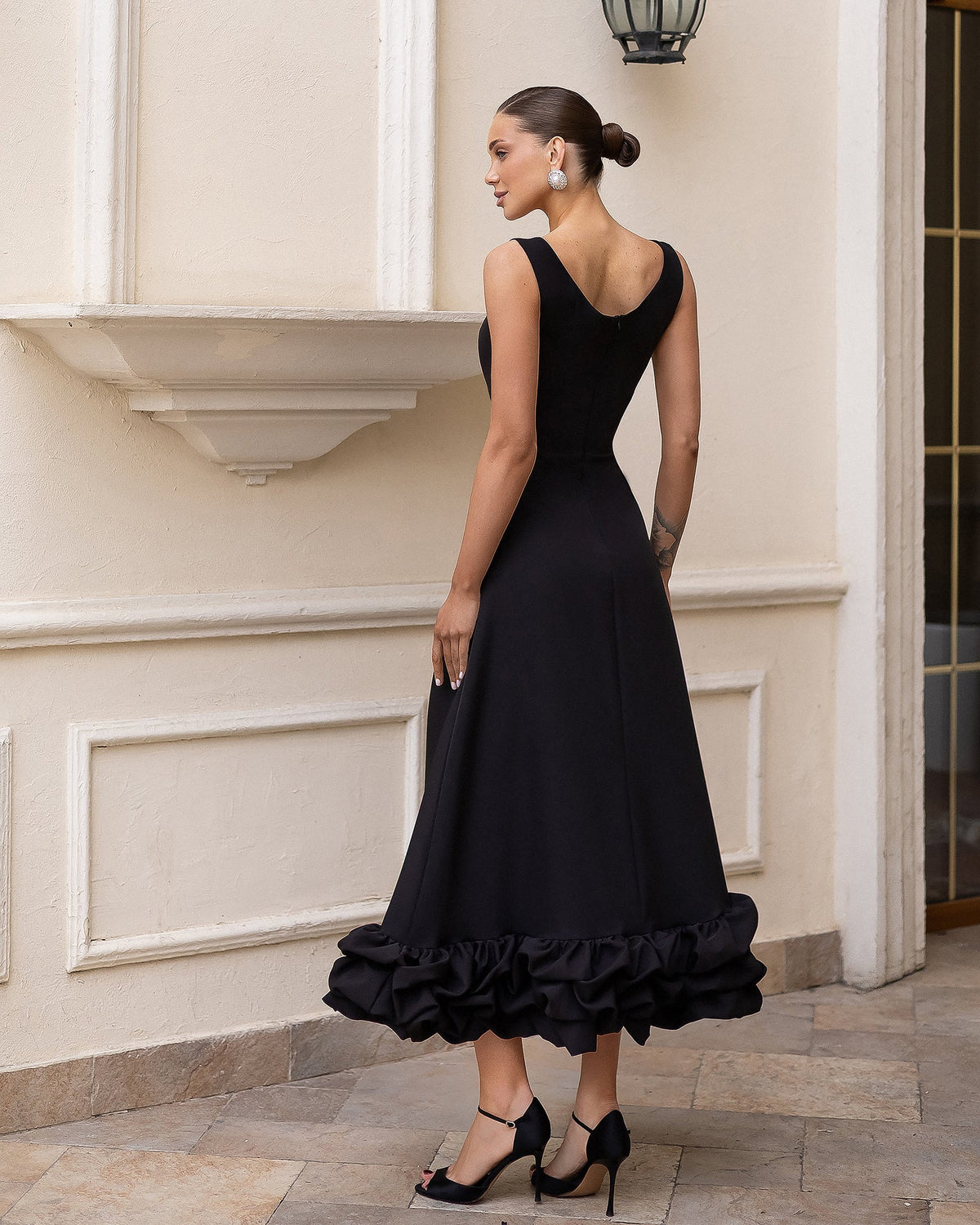 Esmiora Dress, Siyah, fotoğraf 2