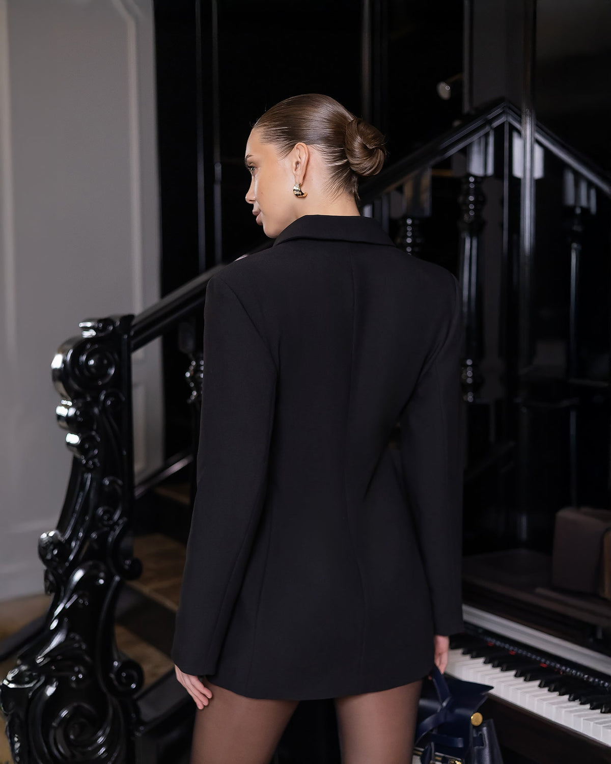 Viviana Blazer Elbise, Siyah, fotoğraf 2