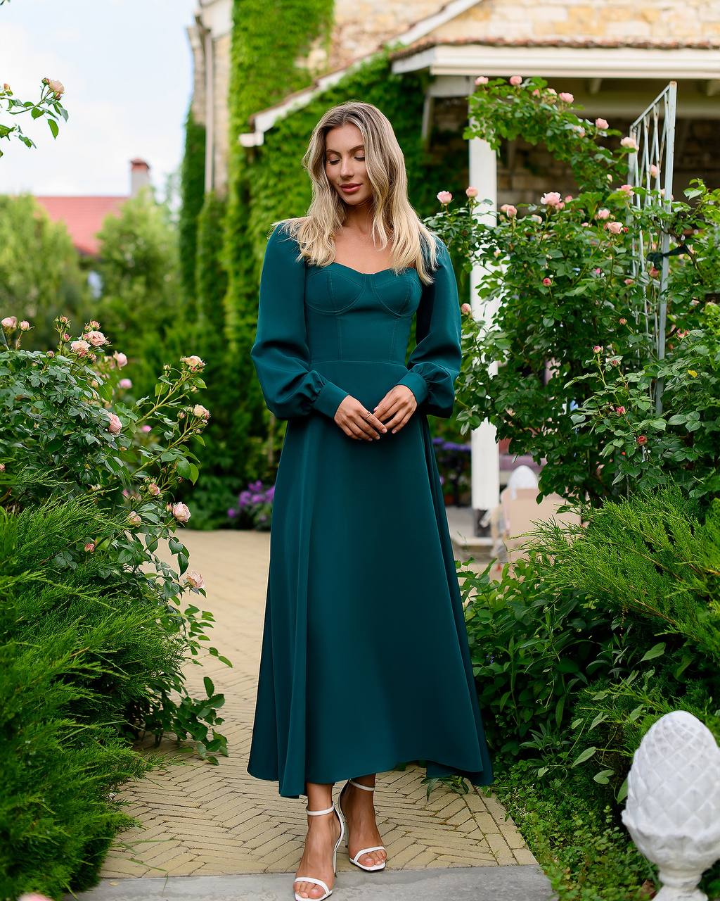 Aria Dress, Zümrüt, fotoğraf 1