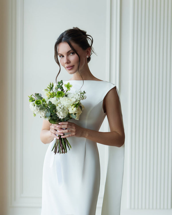 Athena Bridal Cape Gown