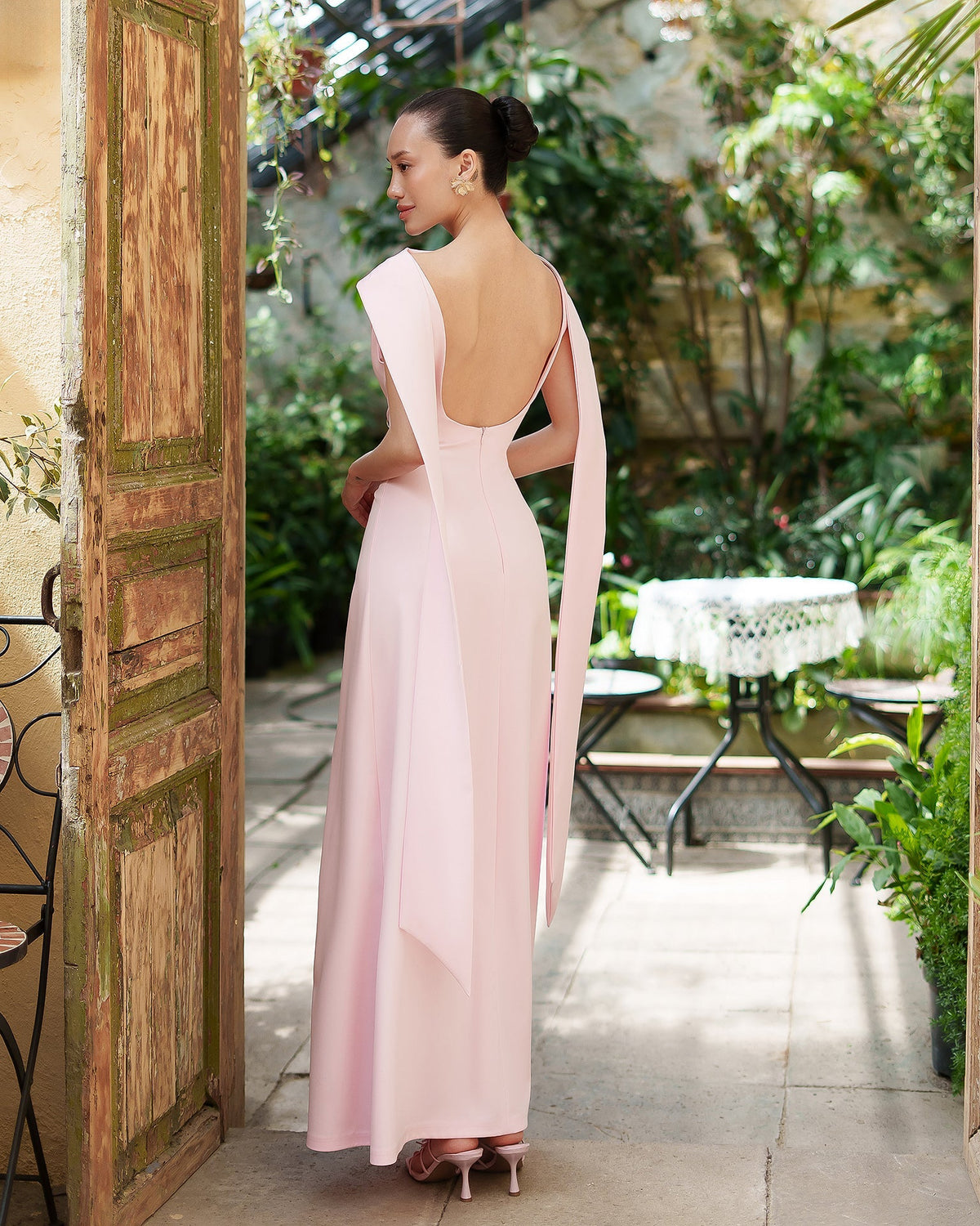 Athena Cape Gown, Pembe, fotoğraf 6