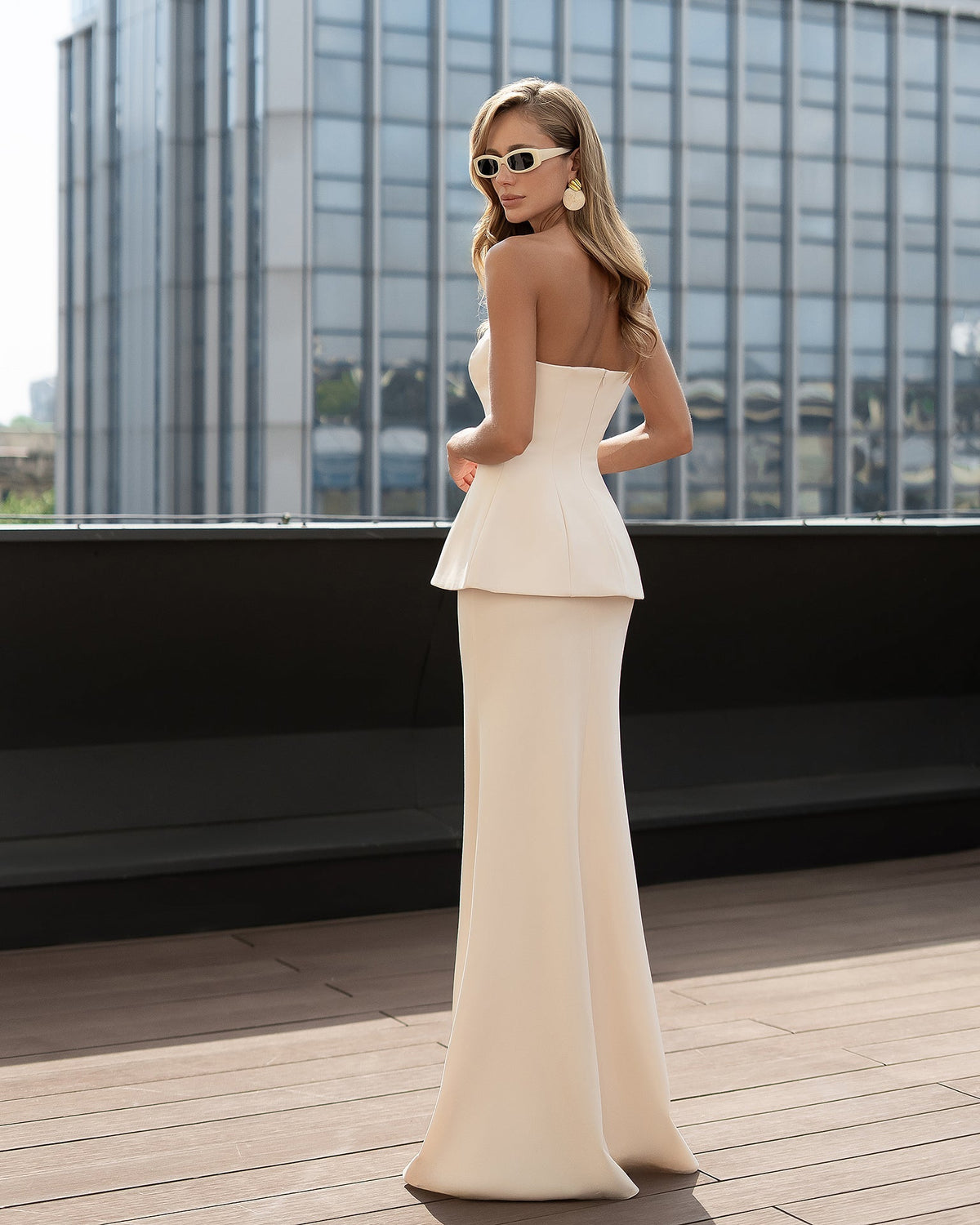 Celestia Bandeau Suit, Bej, fotoğraf 2