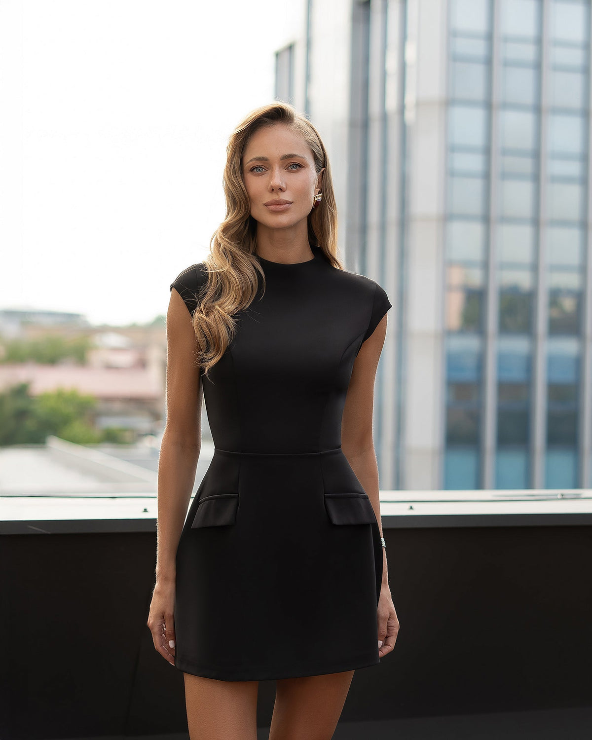Clara Mini Dress, Siyah, fotoğraf 3