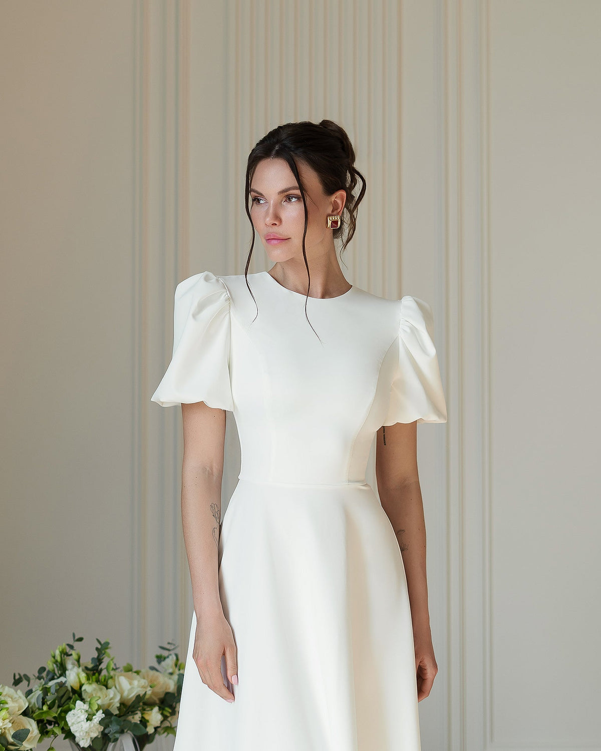 Elena Bridal Midi Dress, fotoğraf 3