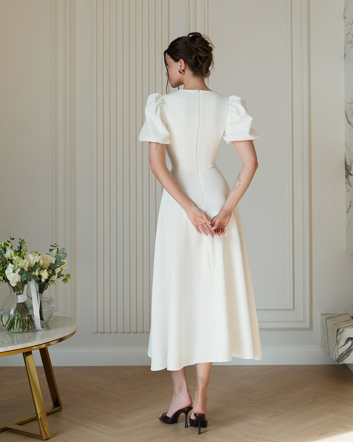 Elena Bridal Midi Dress, fotoğraf 2