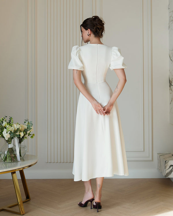 Elena Bridal Midi Dress