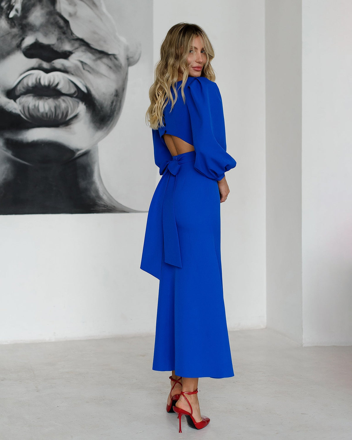 Eloise Dress, Elektrik Mavisi, fotoğraf 2