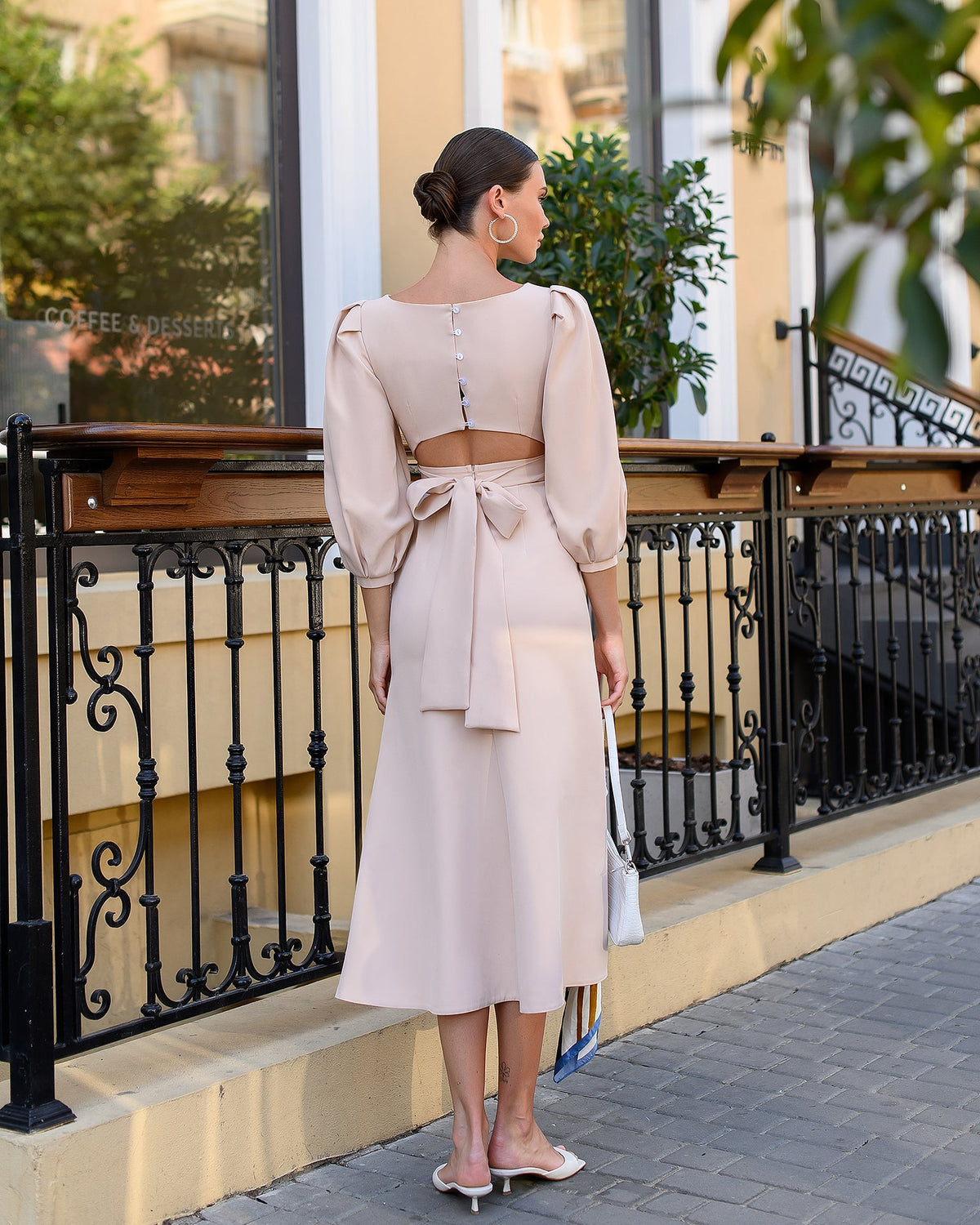 Eloise Dress, Bej, fotoğraf 2
