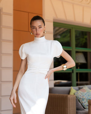 Elysia High-Neck Gown