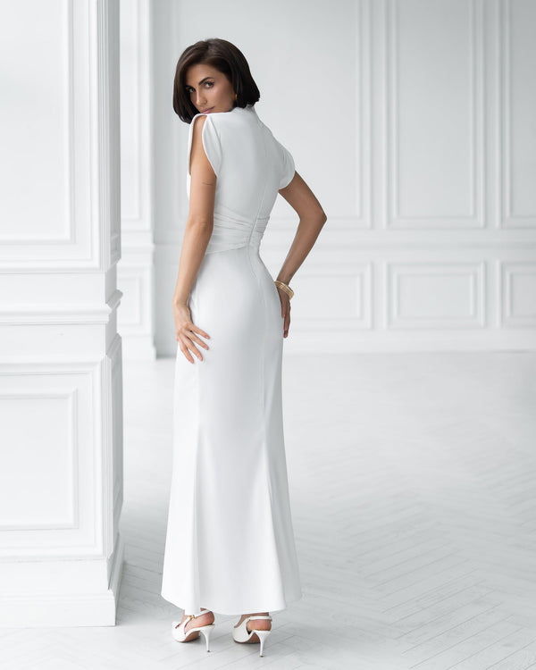Elysia High-Neck Gown